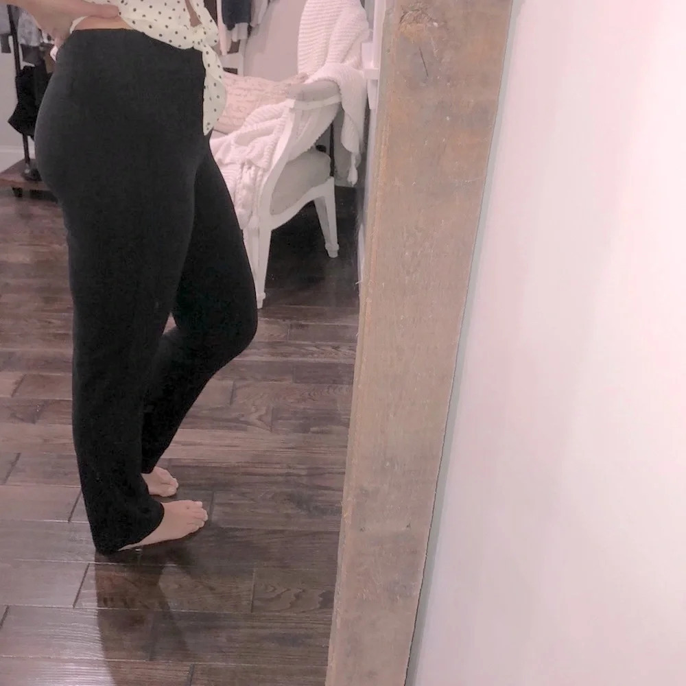 LL Bean size Regular black equestrian pull on pant